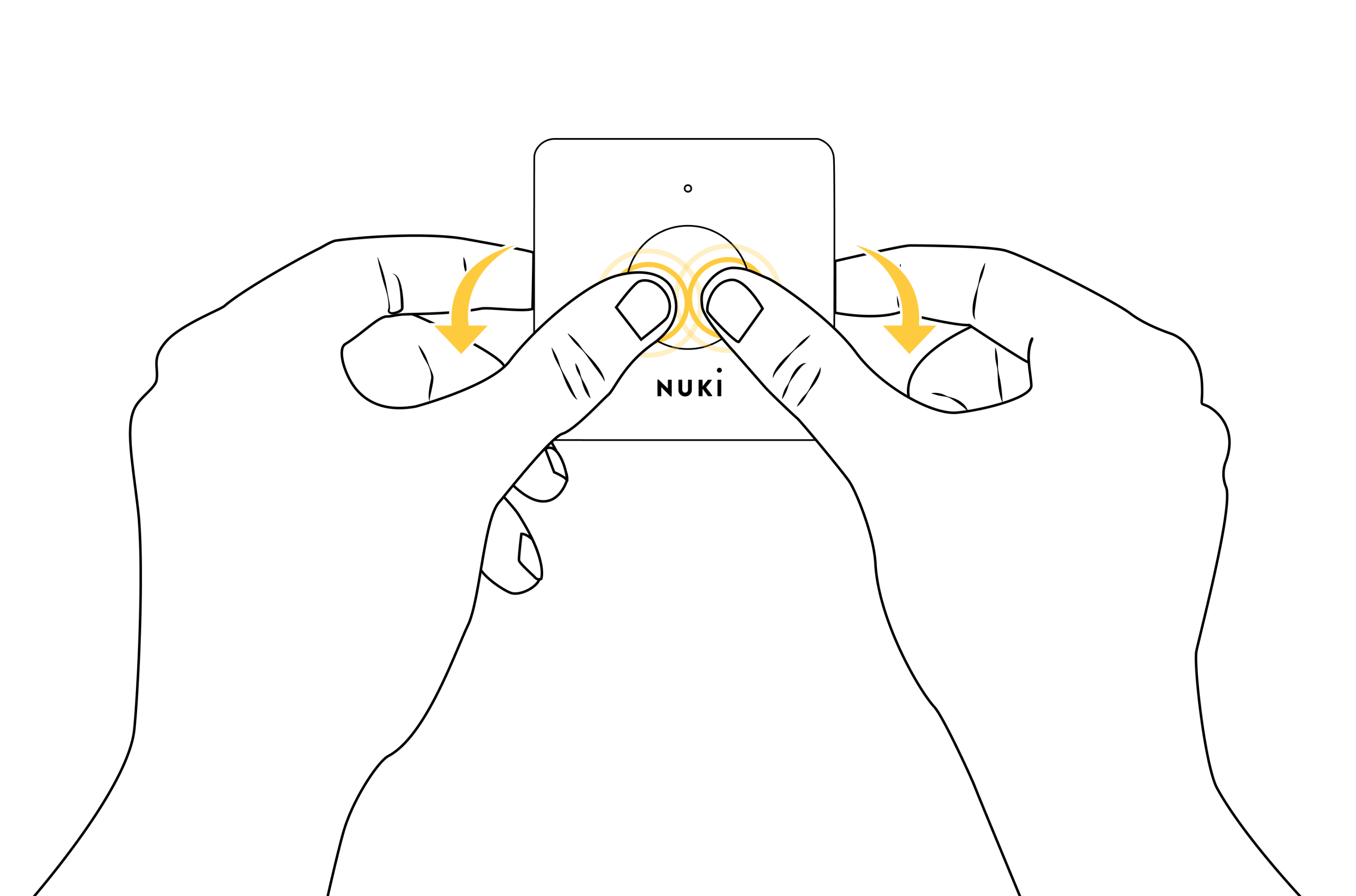 This is how you change the Opener Batteries: Press the Opener Button with both thumbs while pulling the case forward at the same time.
