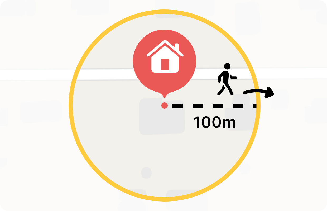Geofence verlassen